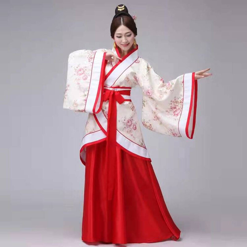 الملابس الصينية القديمة Hanfu تأثيري الزي للرجال والنساء الكبار هالوين ازياء للأزواج