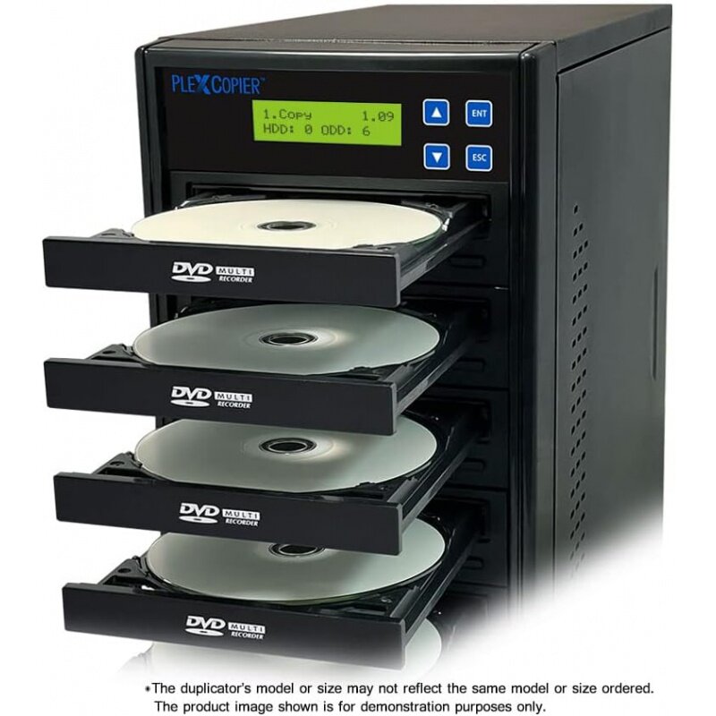 برج ناسخ لنسخ الفيديو مع حماية مجانية لنسخ الفيديو دي في دي ، 24X SATA ، 1 إلى 5 CD ، قرص دي في دي مدعوم