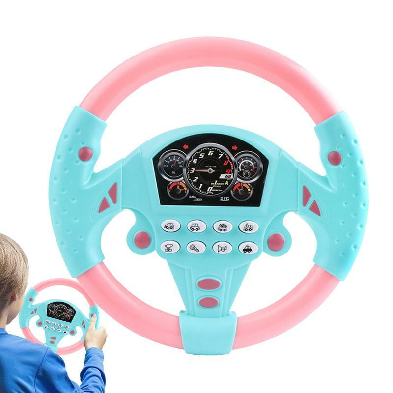 لعبة عجلة قيادة محاكاة ، عجلة قيادة تفاعلية مع الضوء والصوت ، ألعاب تعليمية محمولة ، تعلم