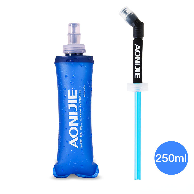 AONIJIE 250 مللي 500 مللي قارورة لينة للطي زجاجة ماء قابلة للطي بولي TPU BPA خالية لتشغيل الترطيب مجموعة حقائب مخلفات سترة SD09 SD10