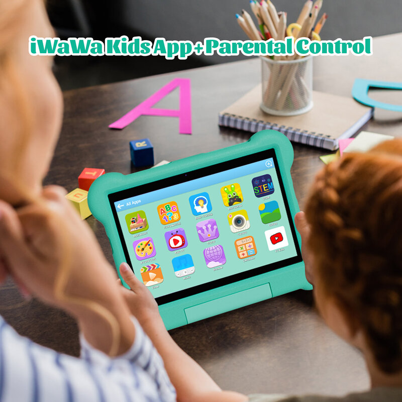 Adreamer-KidsPad10 اقراص التعلم للاطفال ، أندرويد 12 ، ثماني النواة ، 4GB RAM ، 64GB ROM ، 6000mAh ، 4G LTE