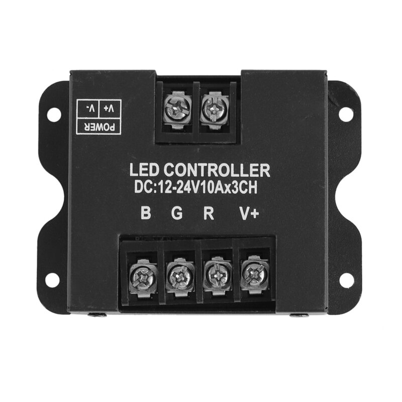 جهاز تحكم عن بعد RF لضوء الشريط LED ، وحدة تحكم RGB ، ملحقات SMD ، DC 12V ، 24V ، 3 قنوات ، 10A ، W ،