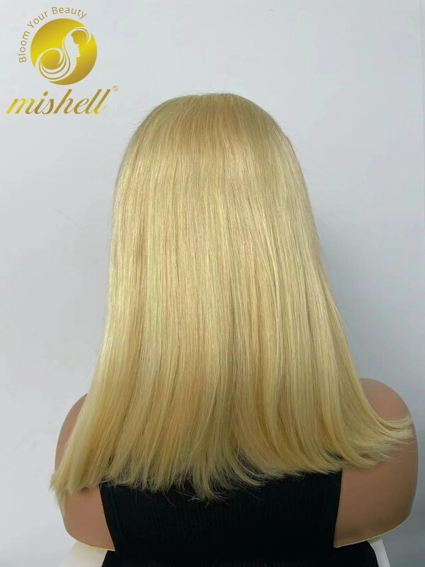 باروكة بوب قصيرة مستقيمة ، باروكة بدانتيل أمامي شفاف ، شعر بشري ريمي برازيلي ، 4-لون ، كثافة ، 13x4