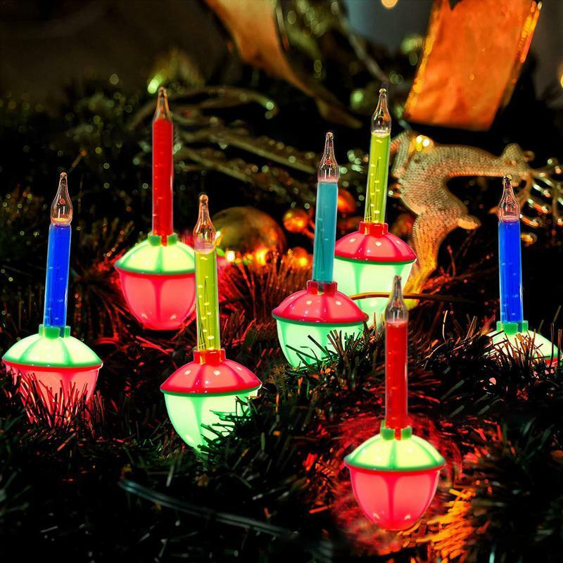 المحمولة عيد الميلاد فقاعة مصابيح كهربائية ، أضواء سلسلة الليل ، متعدد الألوان ، فقاعة ضوء السائل ، الشرفة الفناء ، المهرجانات