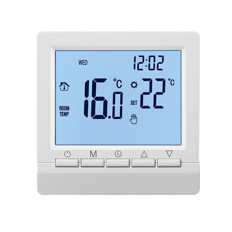 ترموستات رقمي غير قابل للبرمجة ، وحدة تحكم في درجة حرارة الغرفة ، شاشة LCD ، تدفئة الغرفة ، التبريد ، الهواء