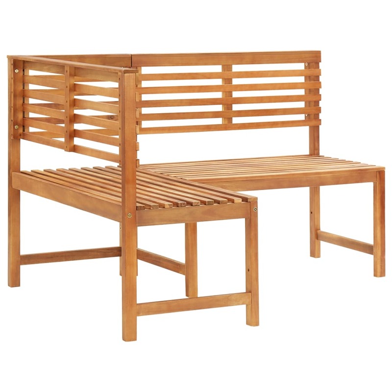 الباحة ركن مقاعد البدلاء الصلبة أكاسيا الخشب 55.1 "x 39.4" x 35.8 "كرسي للاستعمال في المناطق الخارجية الشرفة الأثاث
