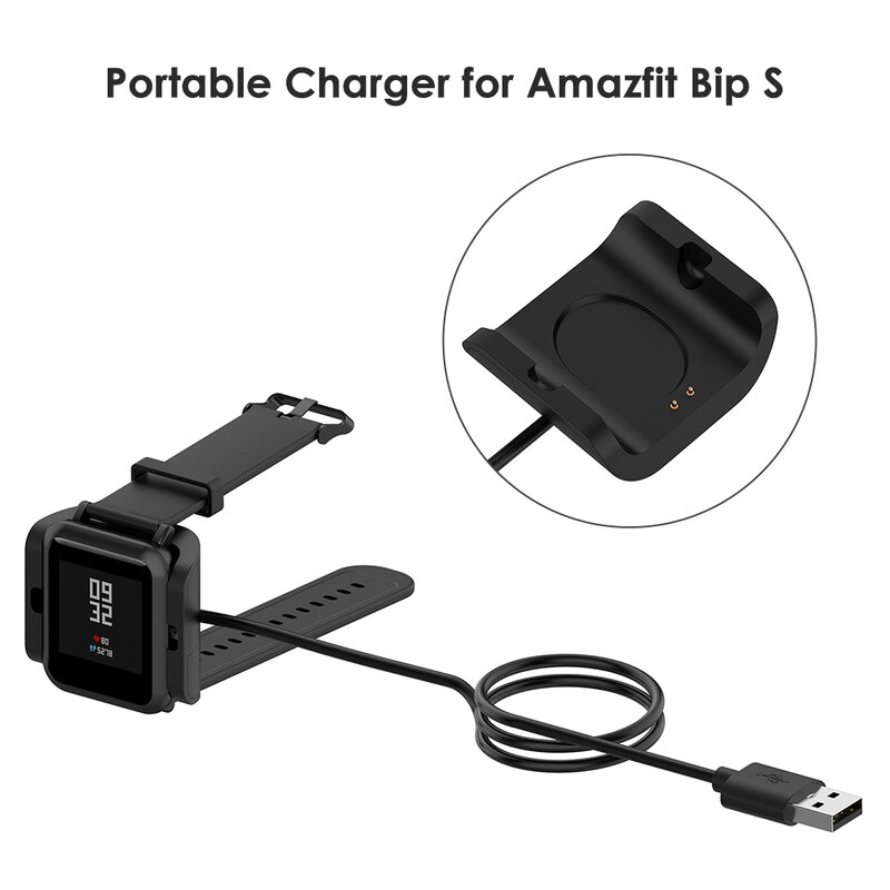 مهد شاحن USB لكابل شحن Huami Amazfit Bip S لملحقات محول محطة حوض شاومي Amazfit A1805 A1916
