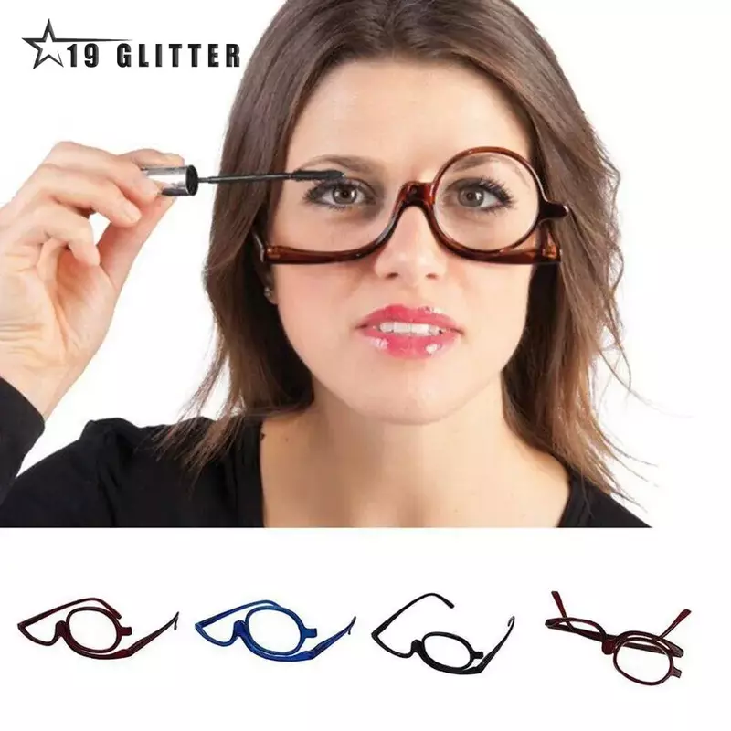 عدسة مكبرة الدورية ماكياج نظارات للقراءة للطي النظارات التجميل العامة 1.0 1.5 2.0 2.5 3.0 3.5 4.0