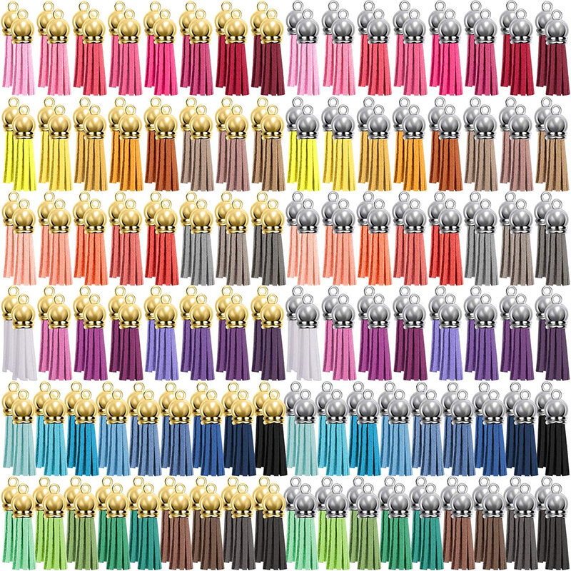 شرابات جلدية ملونة لسلسلة المفاتيح ، شرابة ، دلايات تصنعها بنفسك وحرفية ، 3 سائبة ، من من من من من نوع Cultrain