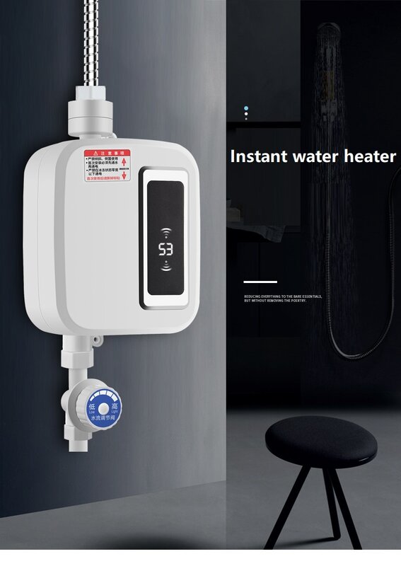 220 فولت 3500 واط المنزل دش كهربائي صغير المطبخ Tankless سخان المياه لحظية التخزين خالية من الماء الساخن آلة التدفئة
