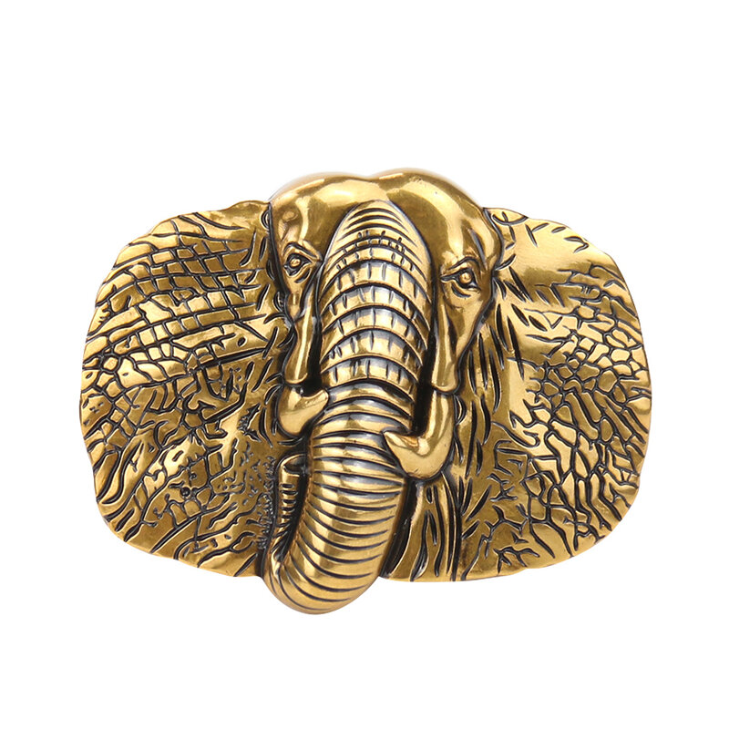 الرجعية المعادن الرجال حزام مشبك ذهبي فضي الفيل الأفريقي منحوتة محظوظ العاج زنار السحابة ل 4 سنتيمتر واسعة حزام الإكسسوار
