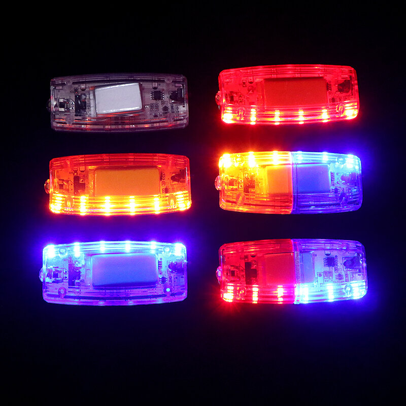 مصباح الكتف وامض مع ضوء LED ، الحذر الأحمر والأزرق ، ضوء الشرطة في حالات الطوارئ ، تحذير USB قابلة للشحن