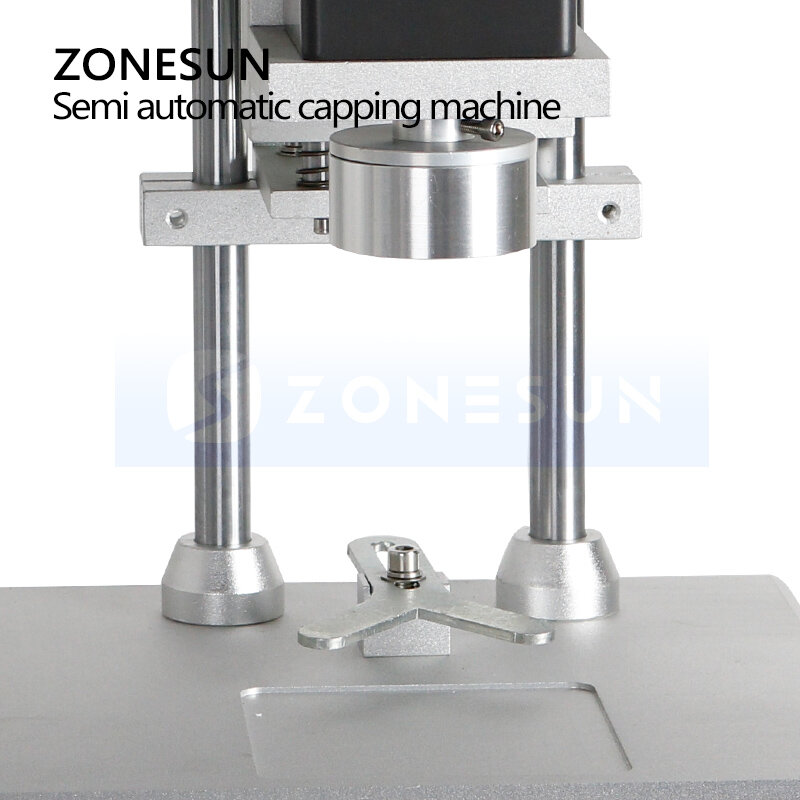 ZONESUN الكهربائية شبه التلقائي غسول اليد جل زجاجة السد آلة الوجه غطاء علوي الشد ختم آلة ZS-XG450