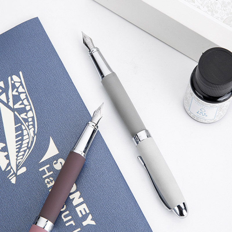هونغديان المعادن نافورة القلم مولاندي الموسم اللون EF 0.4 مللي متر بنك الاستثمار القومي الكتابة أقلام هدية مكتب الأعمال الكتابة مجموعة القرطاسية التموين