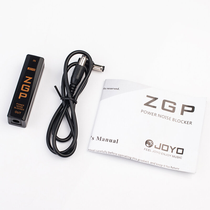 Joyo-pedal jp-06 zgp للغيتار ، مع مخفض الضوضاء ، مزود طاقة ، dc 9v max ، خرج 800ma