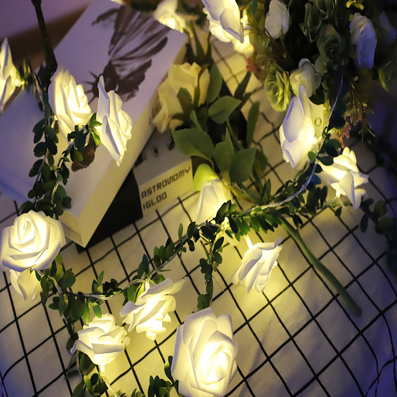 1.5 متر 10 المصابيح زهرة LED الجنية سلسلة أضواء بطارية تعمل بالطاقة الزفاف عيد الحب الحدث حفلة جارلاند ديكور مصباح