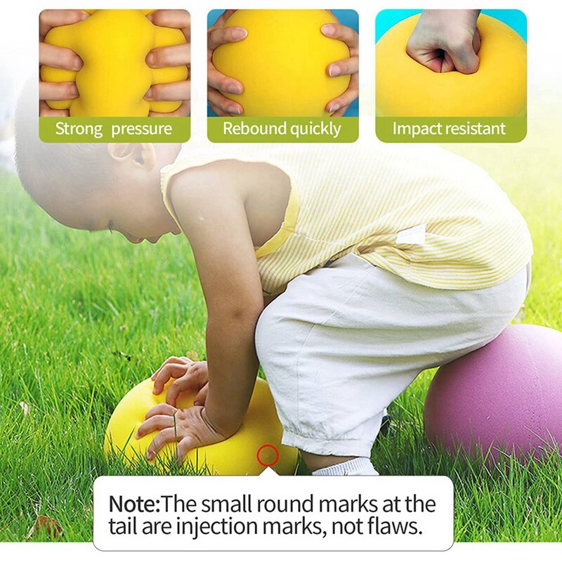 2X 7 بوصة غير المغلفة عالية الكثافة رغوة الكرة رغوة كرات رياضية للأطفال خفيفة الوزن وسهلة لفهم رغوة كرات صامتة ، و