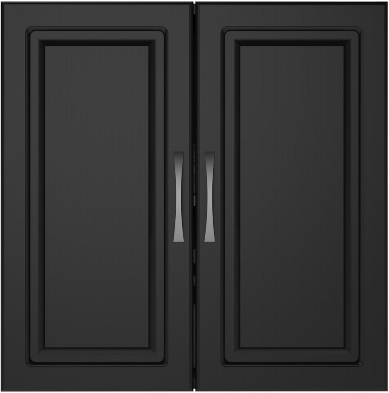 خزانة ملفات قابلة للتعديل من Systembuild باللون الأسود للمطبخ ، خزانات الانزلاق ، التطور والتطور ، 24 في