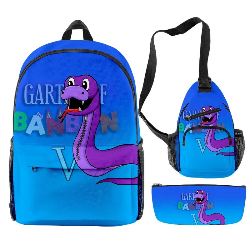 Game Garten of Banban 2023 New Backpacks 3 Pieces Sets Zipper Daypack Unisex Traval Bag Student School Bag