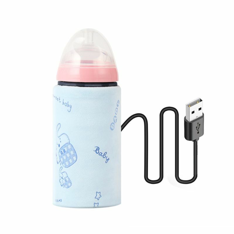 حقيبة حرارية لزجاجة الأطفال USB درجة حرارة ثابتة ذكية مطبوعة برسوم كارتونية لطيفة دروبشيب