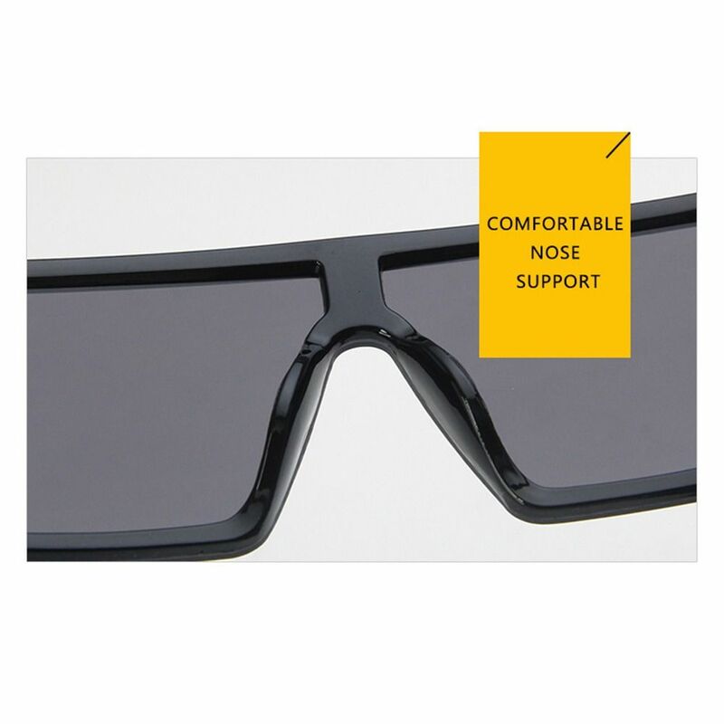 نظارات شمسية كبيرة الحجم من قطعة واحدة للرجال والنساء ، نظارات قيادة ، موضة ، رائعة ، حماية UV400 ، ظلال كبيرة الإطار