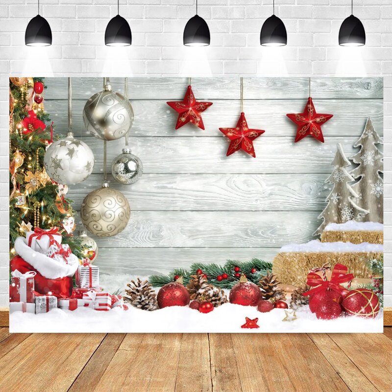 خلفية عيد الميلاد للتصوير الفوتوغرافي ، الشتاء نافذة خشبية ، الموقد ، هدية ، سانتا ، ديكور الحفلات ، خلفية ، الاطفال ، صورة ، استوديو الصور