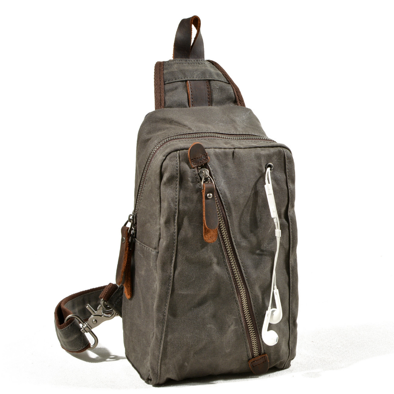 حقيبة صدر قماشية صغيرة من Chikage ، حقيبة ظهر بسيطة متعددة الوظائف للترفيه ، حقيبة ظهر صغيرة للرجال ، موضة كورية