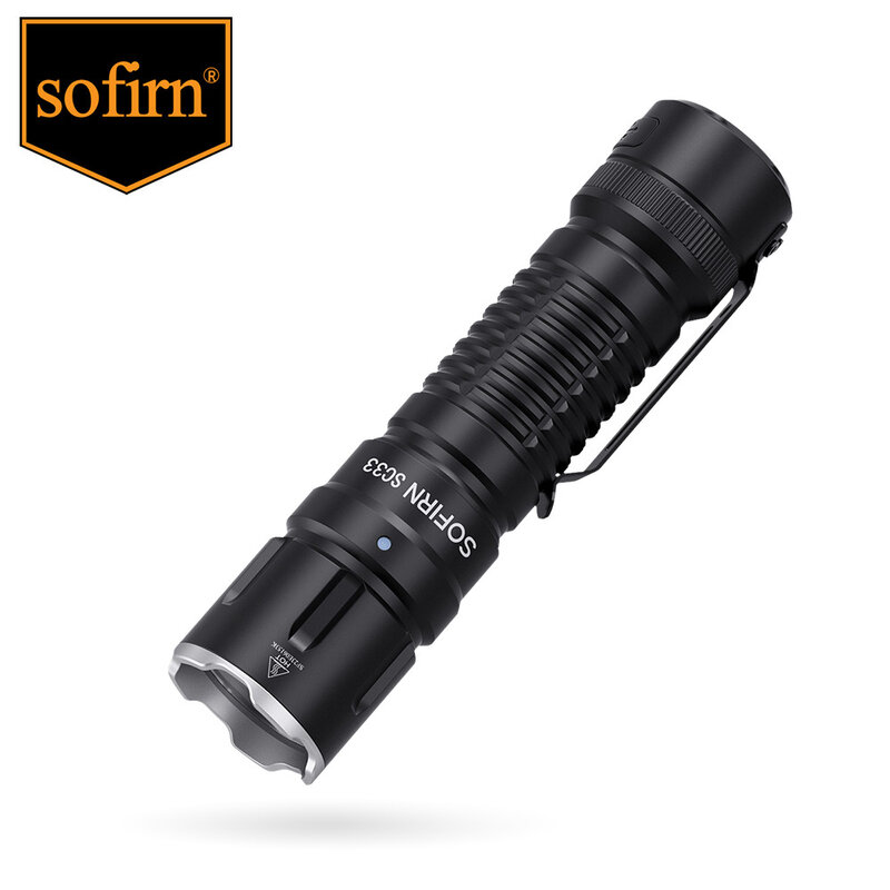 Sofirn-مصباح LED قوي ، نوع C الشعلة القابلة لإعادة الشحن ، E-التبديل ، ضوء في الهواء الطلق ، XHP70.3 ، مرحبا ، 5200-5300K ، SC33 ، 21700