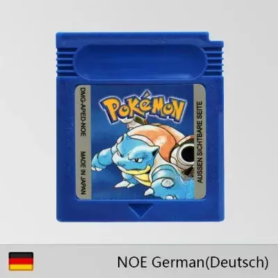 Gbc-خرطوشة ألعاب فيديو ، 16 بت ، بوكيمون ، أحمر ، أصفر ، أزرق ، كريستال ، ذهبي ، فضي ، نسخة نوي ، لغة ألمانية