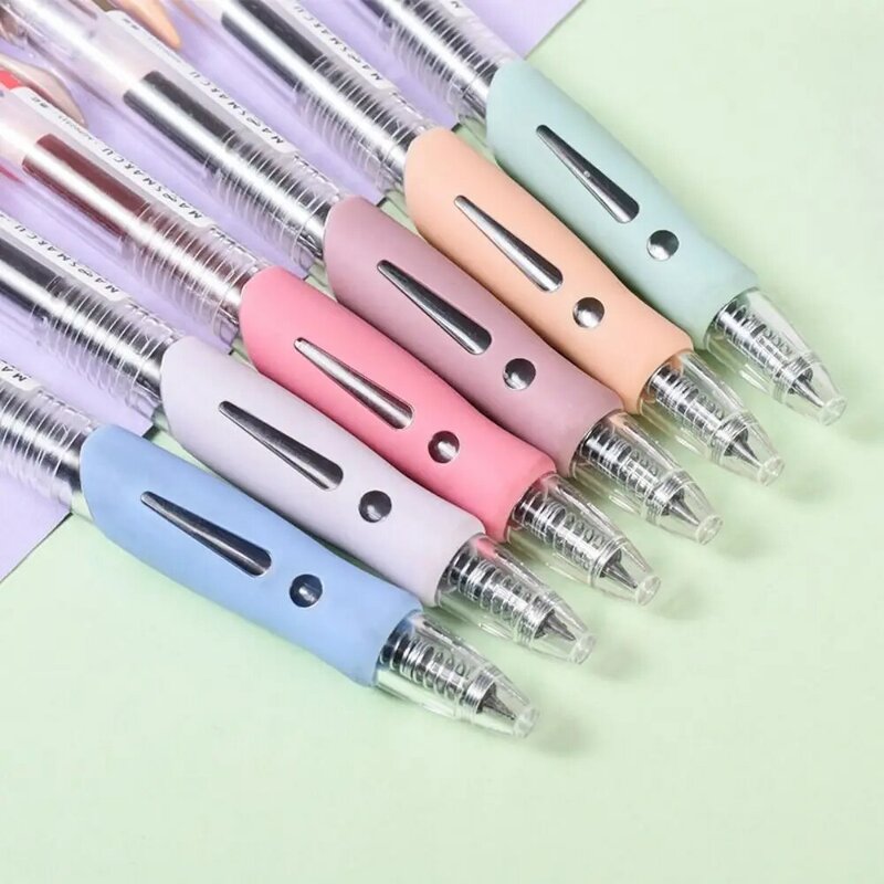 أقلام جيل من نوع الصحافة الإبداعية ، حبر جاف ملون ، قلم توقيع الطلاب ، هدية ، 6 ألوان ، 0.5 مللي متر