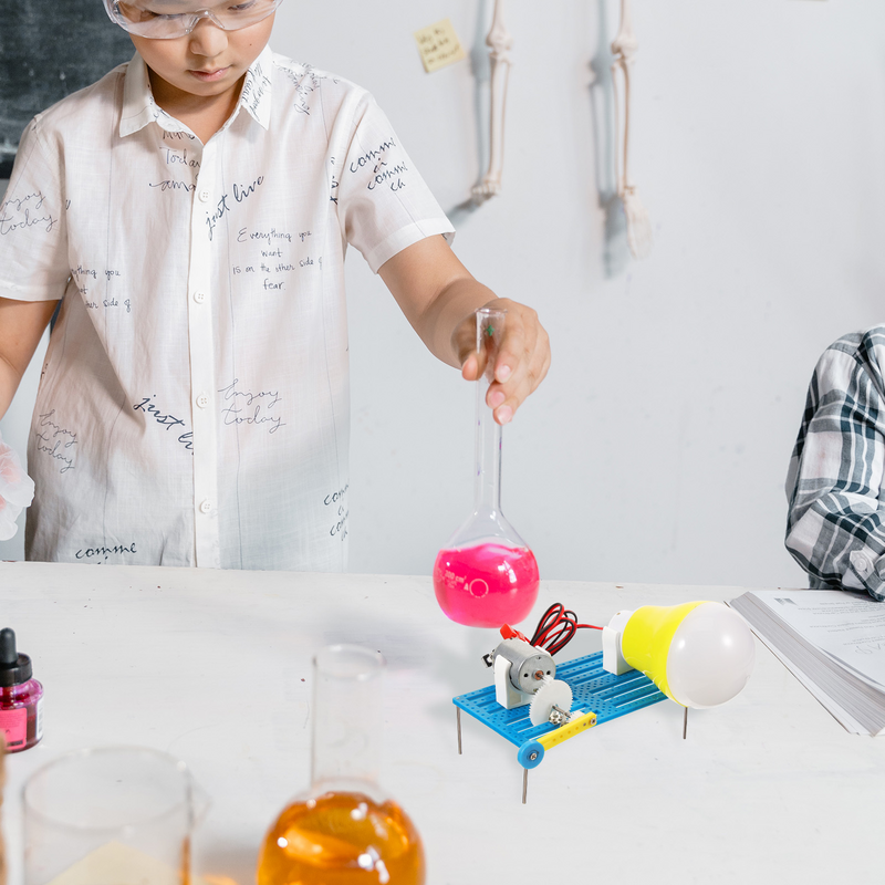 نموذج مولد يدوي مصغر ، نشاط ، تدريس البلاستيك ، لعبة تجربة العلوم