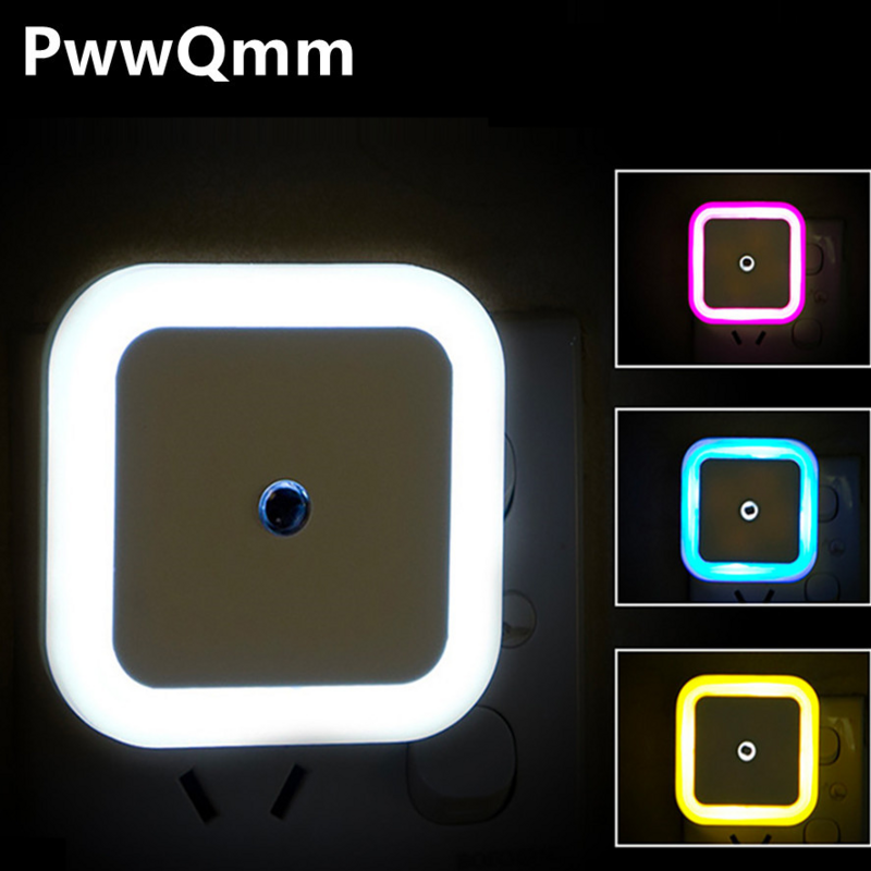 مستشعر PwwQmm ضوء ليلي حساس LED موفر ذكي استشعار الغسق إلى الفجر مصابيح إضاءة ليلية لغرف النوم المراحيض ممرات الدرج