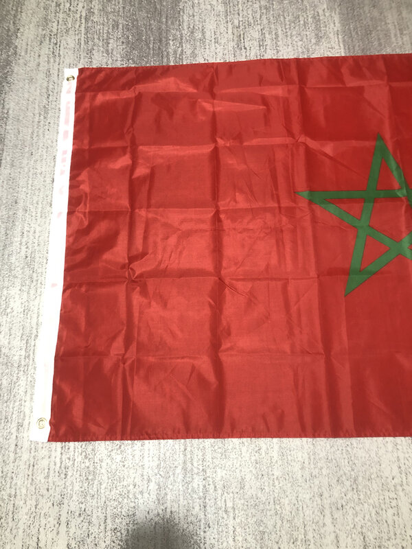 ZXZ-العلم الوطني المغربي ، طباعة مزدوجة الجانب ، مارو مغربي معلق ، مملكة البوليستر ، أماه مار ، 90x150cm
