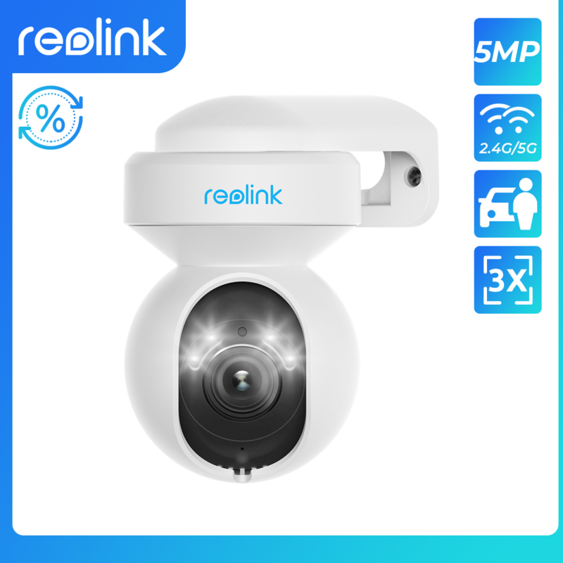 [كاميرا IP مجددة] كاميرا ريولينك 5 ميجابكسل مزودة بخاصية WiFi وكاميرا 4 ميجابكسل CCTV كاميرا 3 ميجابكسل كاميرا مراقبة منزلية ذكية 24/7 لتسجيل الفيديو
