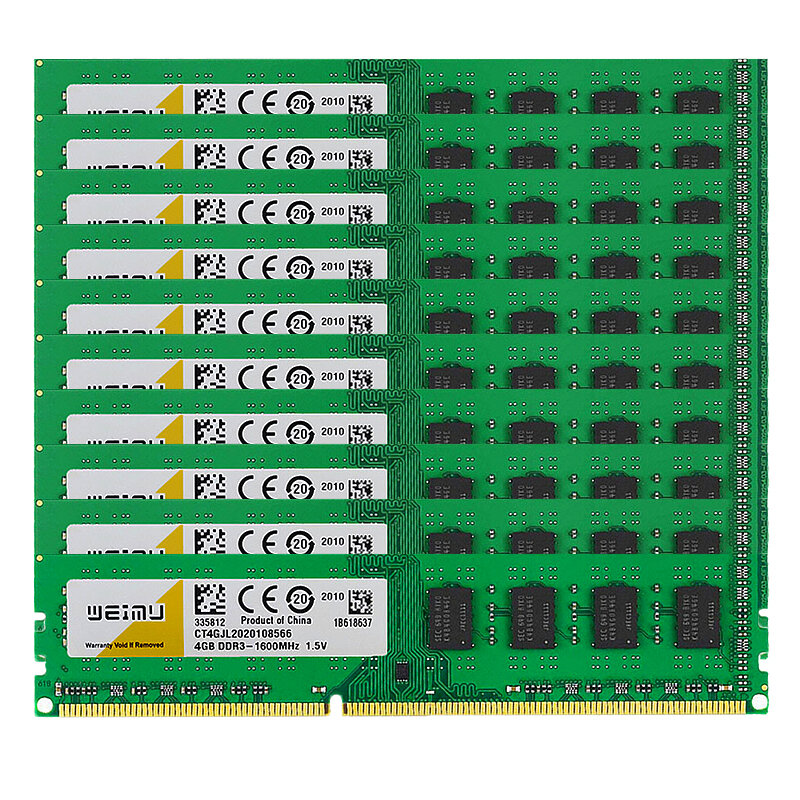ذاكرة رام 4GBx10 8GBx10 DDR3 1066MHz 1333MHz 1600MHz PC3 1.5V 240 pins ذكريات سطح المكتب متوافقة مع جميع اللوحات الأم Ddr3 ذاكرة Udimm