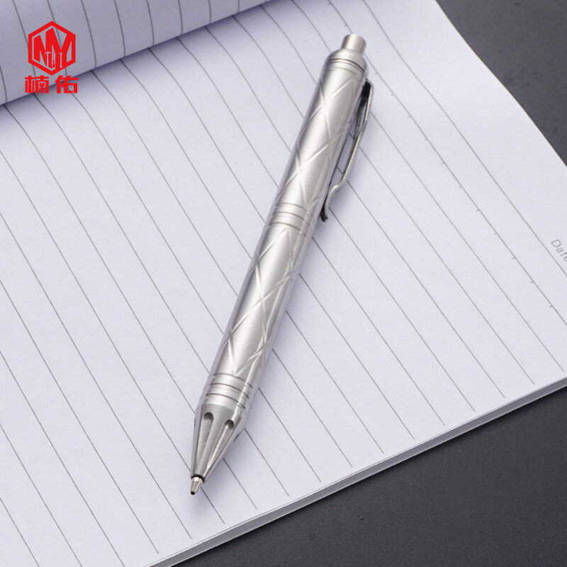 1 قطعة الفولاذ المقاوم للصدأ الأعمال مكتب الصحافة توقيع الكتابة القلم المعادن هلام القلم يشعر الثقيلة