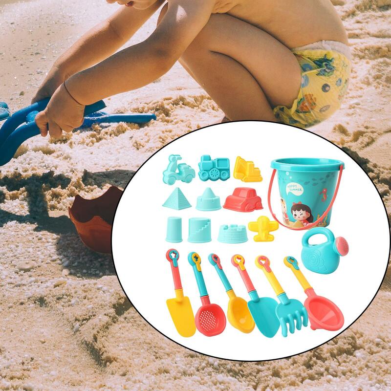 18 قطع شاطئ الرمال اللعب مجموعة التعلم والتعليم حوض الاستحمام المياه اللعب الرمال القلعة رمل اللعب للأطفال اكسسوارات الحمام
