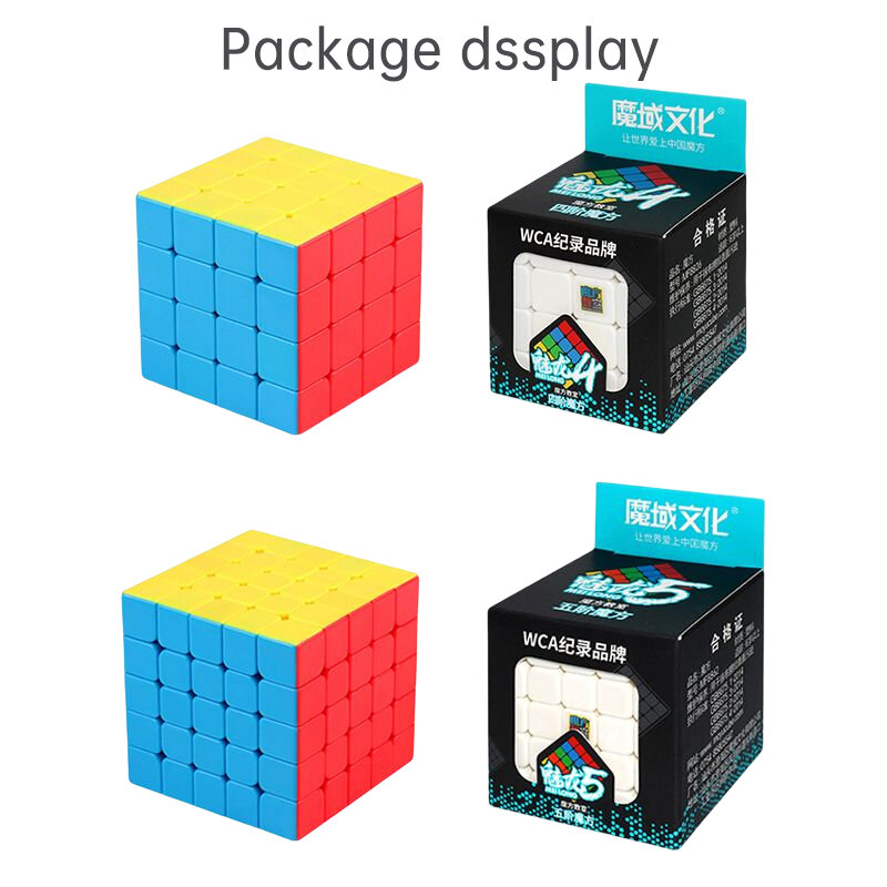 مكعبات لغز احترافية 2x2 3x3 4x4 5x5 مكعبات سحرية سلسة خالية من الالتصاق هدية مكعبات السرعة للأطفال ألعاب تعليمية مبكرة