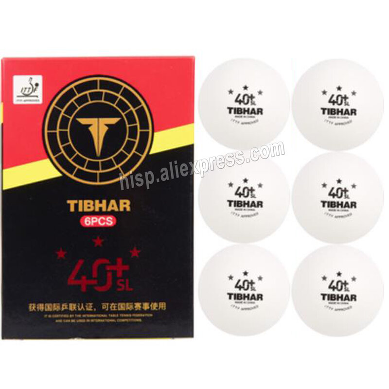 Tibhar-PP الكرة لتنس الطاولة ، بينغ بونغ الكرة ، استخدام البطولة ، الاستخدام المفتوح ، الأصلي ، 3 نجوم ، 40 Plus ، 6 قطعة لكل حزمة