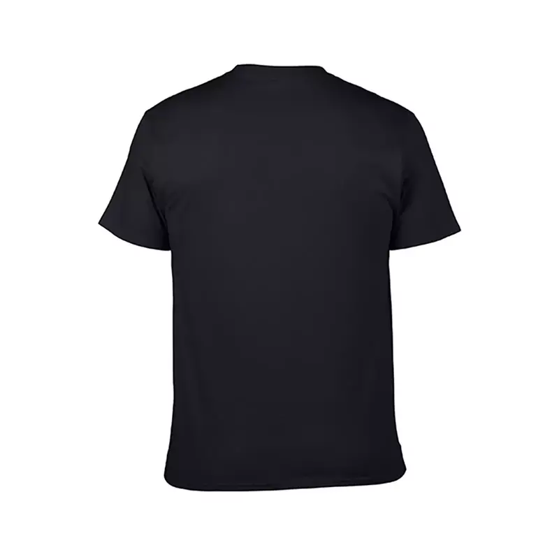 Coldworld-تي شيرت معدني أسود للرجال ، ملابس بتصميم رسومي معدني أسود