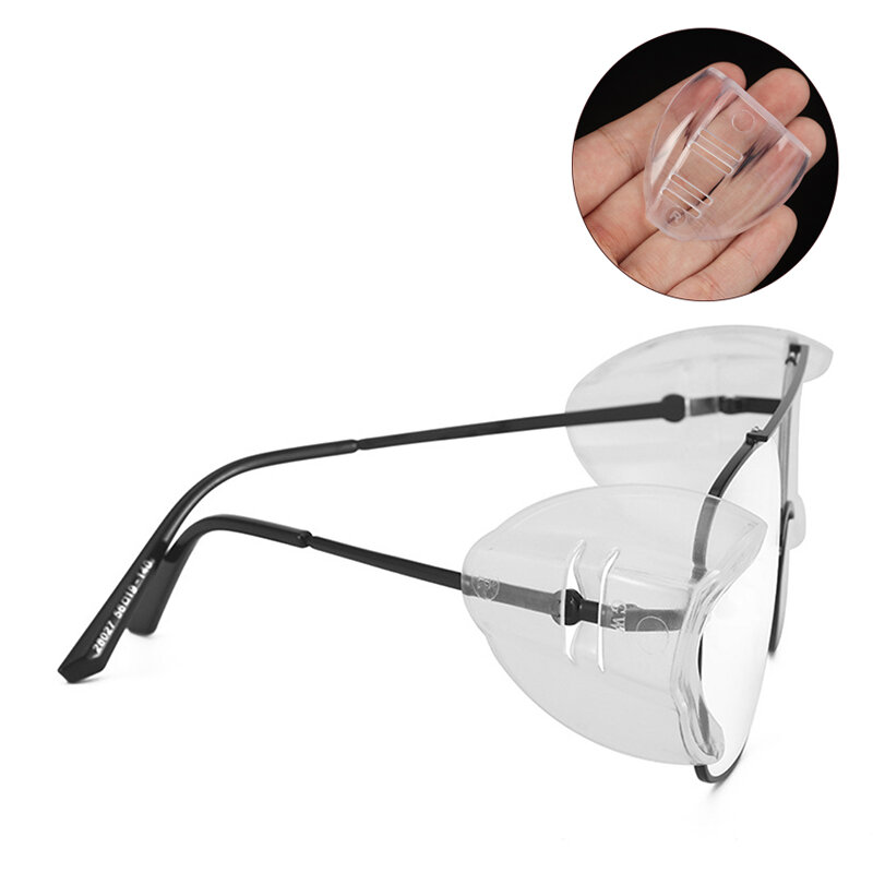 1 زوج العين مرنة واضح نظارات الجانب الدروع العالمي مكافحة الضباب للنساء الرجال 50x45x2 0 مللي متر نظارات حماية نظارات 95% حماية