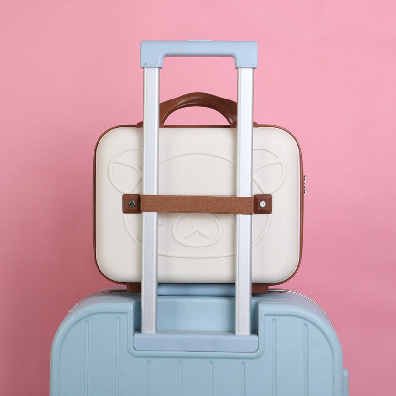 حقيبة تخزين مكياج صغيرة متعددة الوظائف كرتونية ثلاثية الأبعاد ، حقائب يد من بولي بروبلين ، هدايا تذكارية ، 14 بوصة