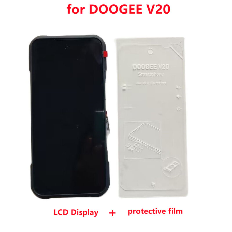 جديد الأصلي DOOGEE V20 شاشة الكريستال السائل مع الإطار + مجموعة المحولات الرقمية لشاشة تعمل بلمس استبدال الزجاج للهاتف Doogee V20