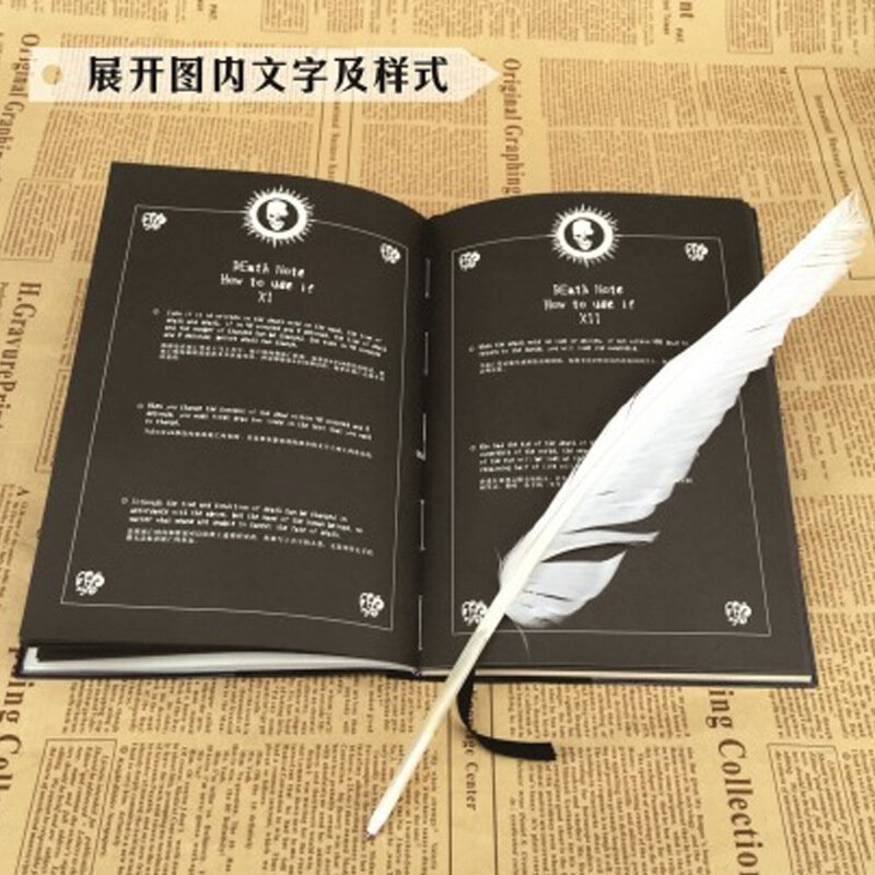 Anime Death Note Notebook Set Leather Journal Collectable Death Note Notebook School Large Anime Theme Writing Journal