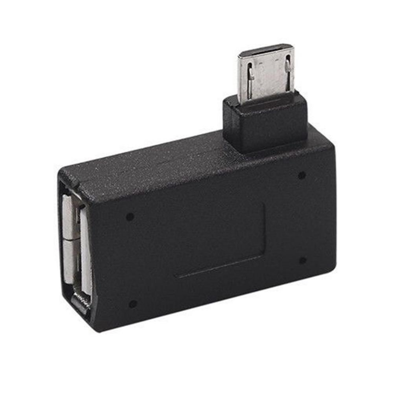 محول مايكرو USB 2.0 أنثى إلى ذكر مايكرو OTG امدادات الطاقة 2018 منفذ 90 درجة يسار 90 يمين بزاوية USB OTG محولات