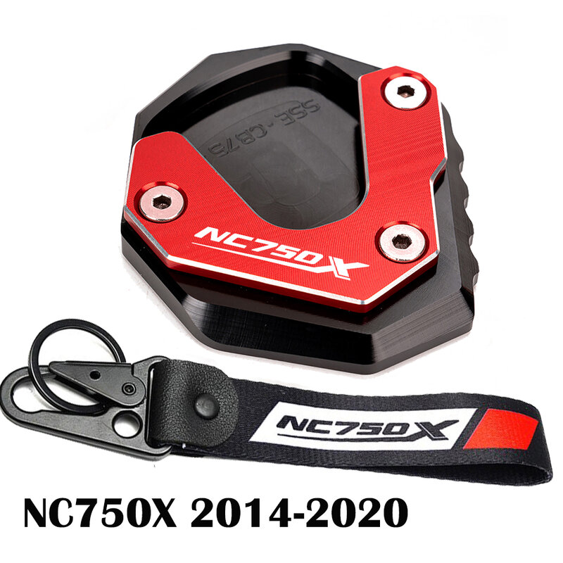 لهوندا NC750X NC750X NC750X 2021-2024 / 2014-2020 دراجة نارية مسنده الجانب حامل تمديد دعم لوحة NC750X مفتاح سلسلة