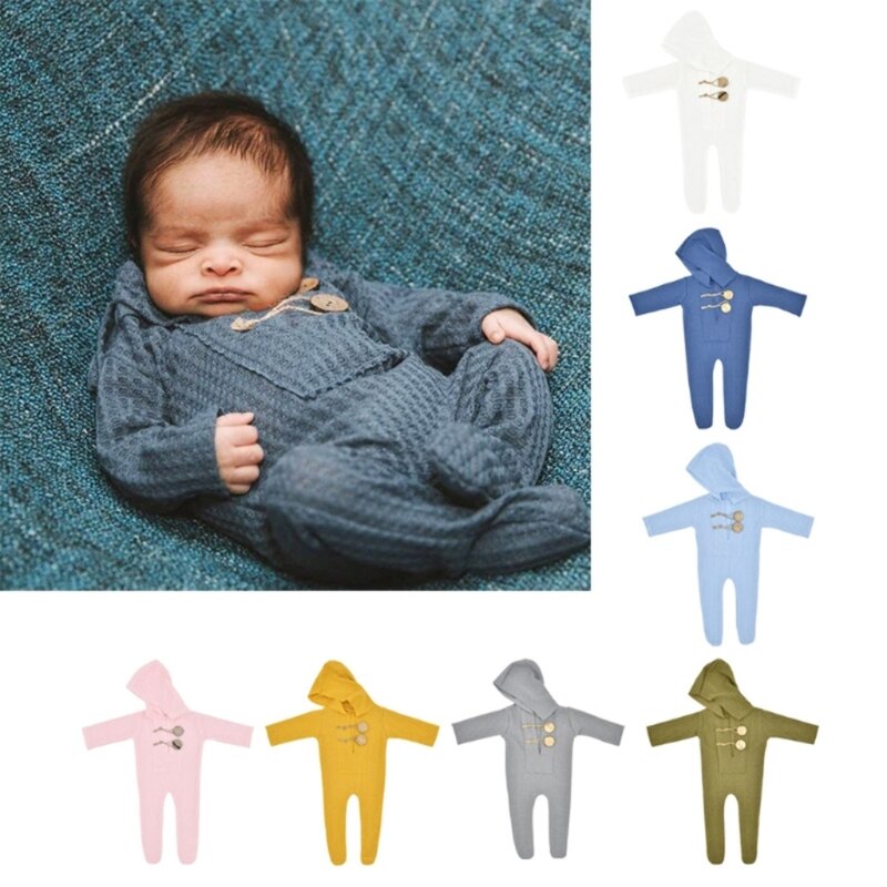 ملابس دعامة للتصوير الفوتوغرافي منسوجة للأطفال حديثي الولادة رومبير مع غطاء محرك السيارة G99C