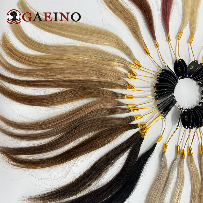 27 قطعة Clolor الدائري 100% ريمي الشعر البشري اللون الرسم البياني لجميع أنواع الشعر كما عينة لاختبار جودة الشعر صالون