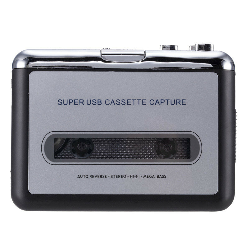 كاسيت لاعب كاسيت لتحويل MP3 التقاط الصوت مشغل موسيقى تحويل الشريط كاسيت على الشريط إلى الكمبيوتر المحمول عن طريق USB