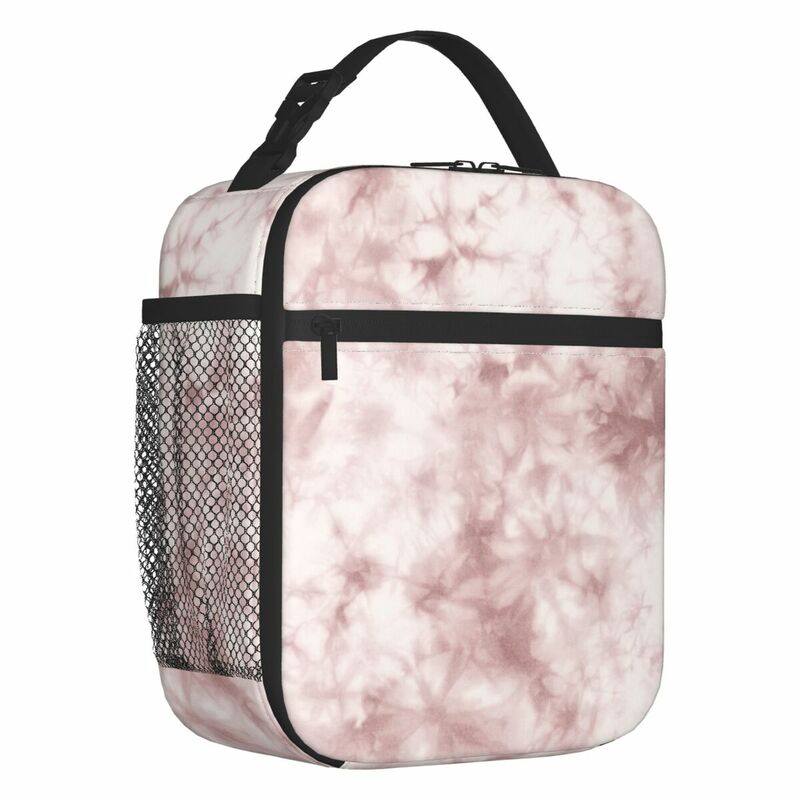 Peachy الوردي بوهو التعادل صبغ نمط الحرارية معزول الغداء حقيبة المرأة الغداء حمل للمدرسة مكتب في الهواء الطلق متعددة الوظائف الغذاء صندوق
